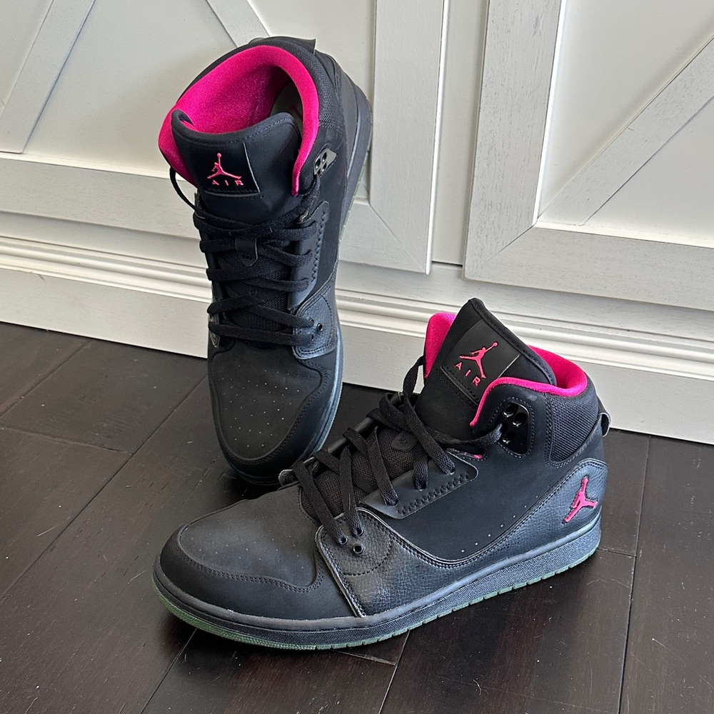 Jordan 1 Flight 2 Premium Men’s Black/Pink/Green Sneakers